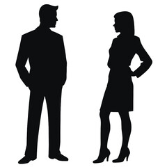 business people silhouette 