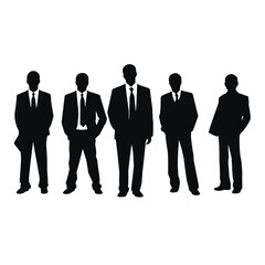 business people silhouette 