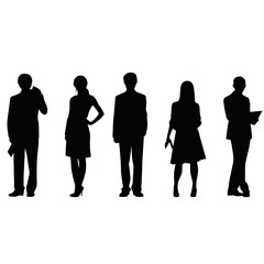 business people silhouette 