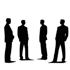 business people silhouette 