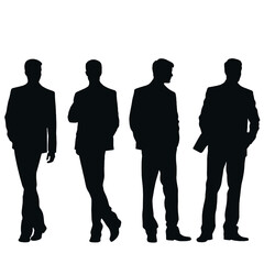 business people silhouette 