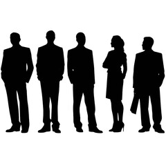 business people silhouette 