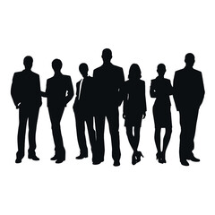 business people silhouette 