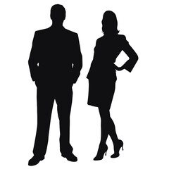 business people silhouette 