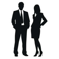 business people silhouette 