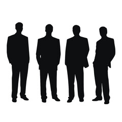business people silhouette 