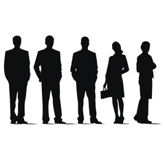business people silhouette 