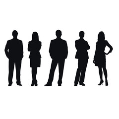 business people silhouette 
