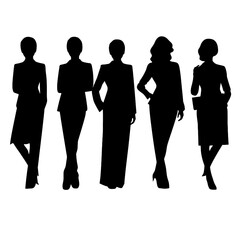 business people silhouette 