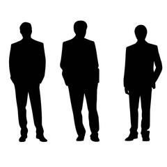 business people silhouette 