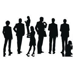 business people silhouette 