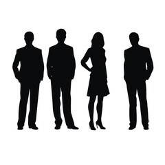 business people silhouette 