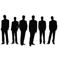 business people silhouette 