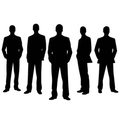business people silhouette 