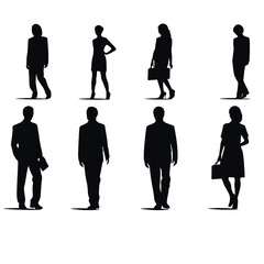 business people silhouette 