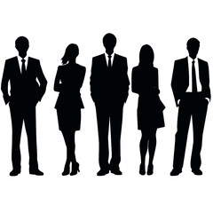 business people silhouette 