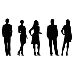 business people silhouette 