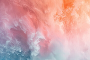 Fototapeta premium Soft Pastel Clouds with Dreamy Pink and Blue Hues, Abstract Background for Serenity and Calmness Concept