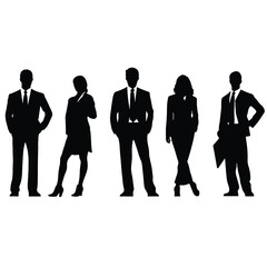 business people silhouette 