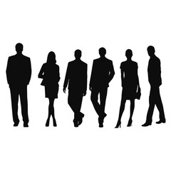 business people silhouette 