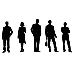 business people silhouette 