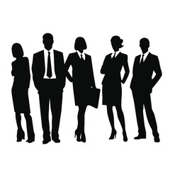 business people silhouette 