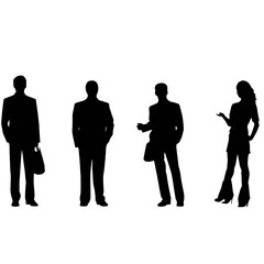 business people silhouette 