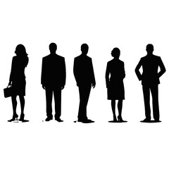 business people silhouette 