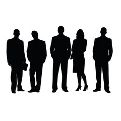 business people silhouette 