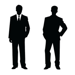 business people silhouette 