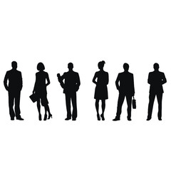 business people silhouette 