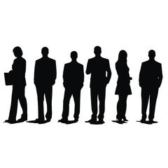 business people silhouette 