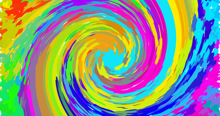 abstract colorful background with circles
