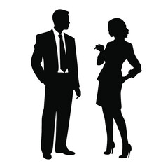 business people silhouette 