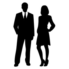 business people silhouette 