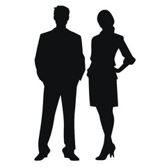 business people silhouette 