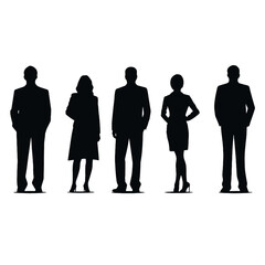 business people silhouette 