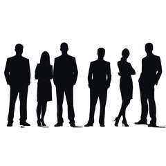 business people silhouette 