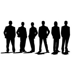 business people silhouette 