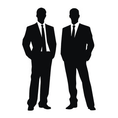 business people silhouette 