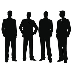 business people silhouette 