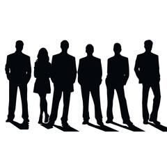 business people silhouette 
