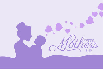 Happy Mothers Day decorative elegant background design