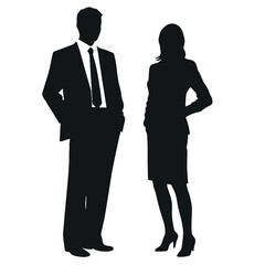 business people silhouette 