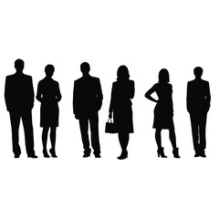 business people silhouette 