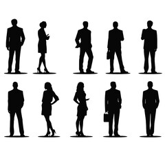 business people silhouette 