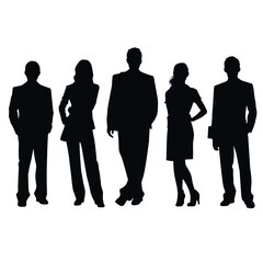 business people silhouette 