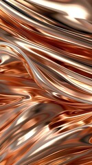 dynamic metallic dunes in rich, reflective abstract art