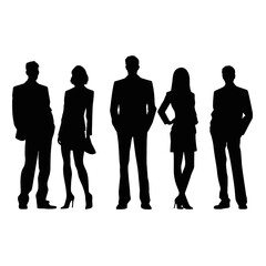 business people silhouette 