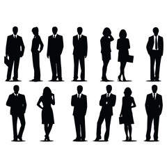 business people silhouette 